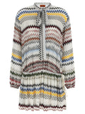 Missoni White Viscose Short Dress