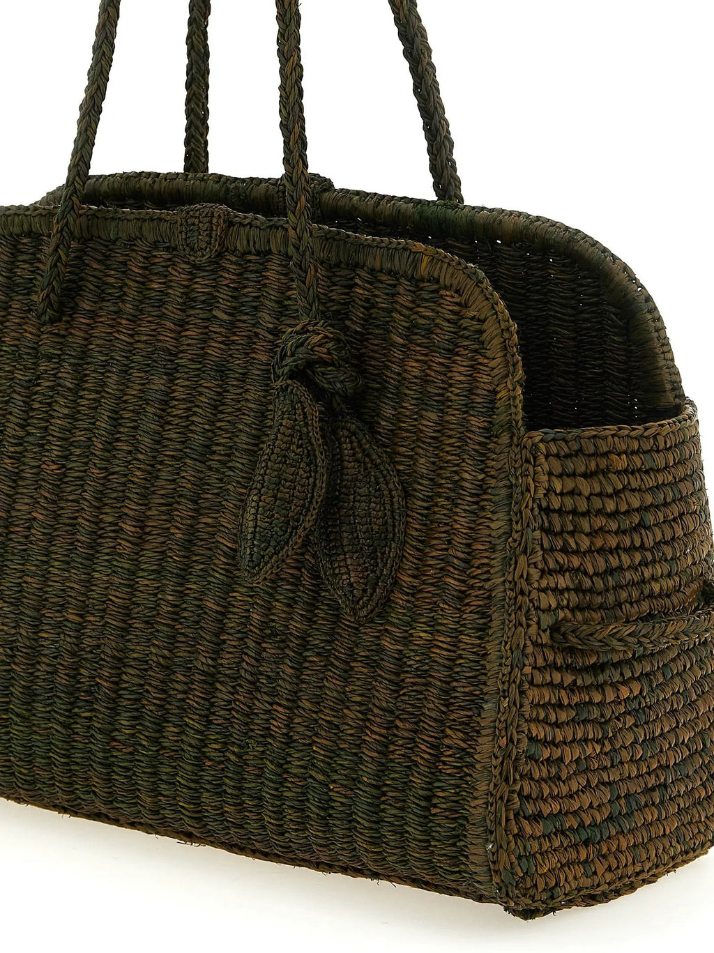 Jacquemus Bicolor Raffia Tote Bag