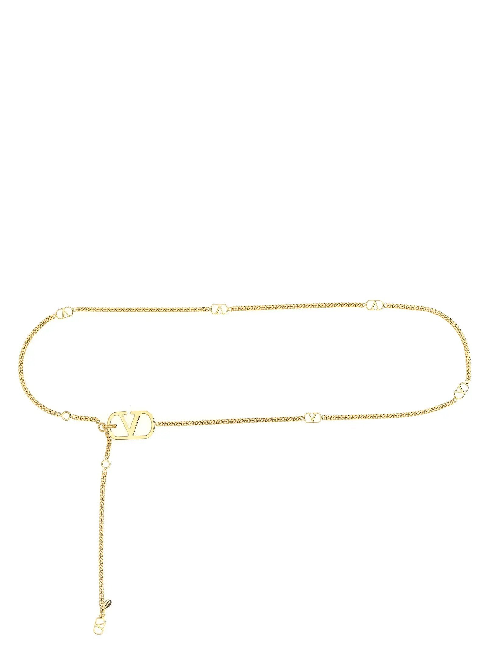 Valentino Garavani Gold Brass Regular Belt