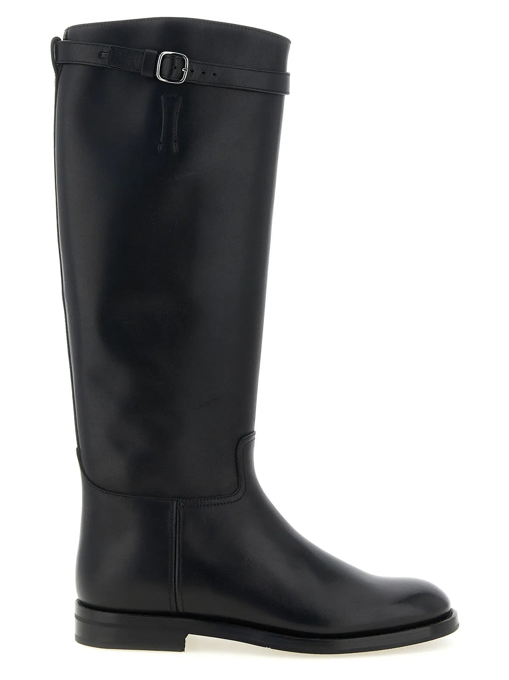 Church's Black Calfskin Over The Knee