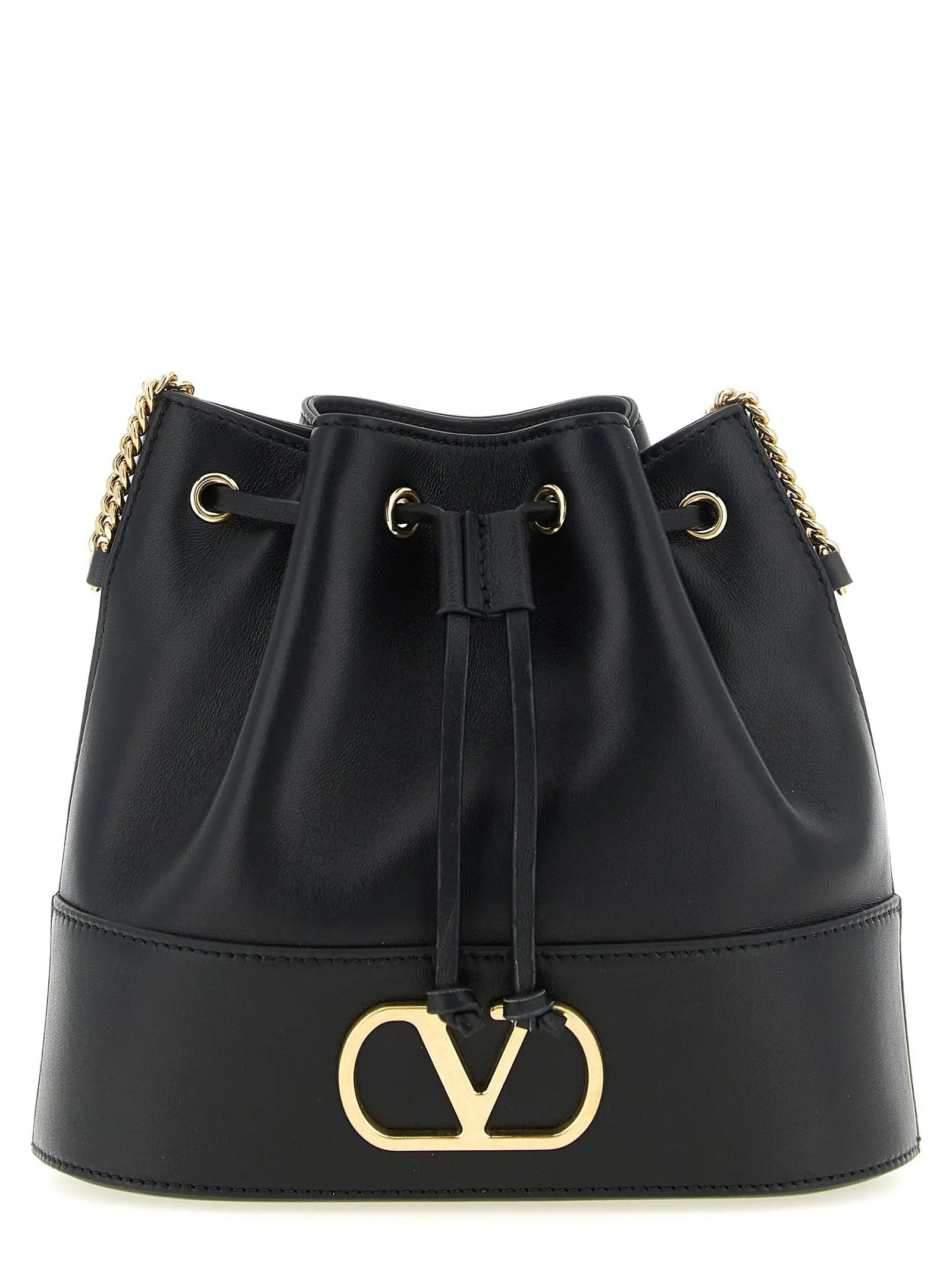 Valentino Garavani Black Lamb Leather Crossbody Bag