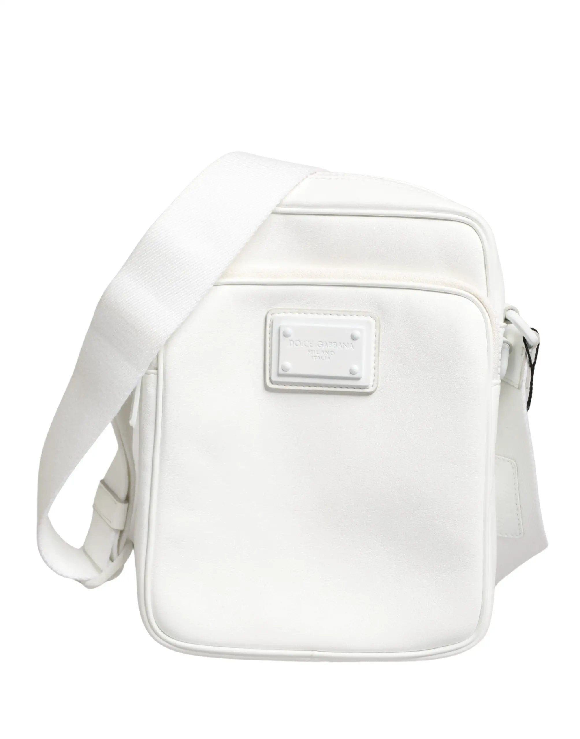 Dolce & Gabbana Dolce & Gabbana White Logo Plaque Crossbody Shoulder Borse Men Bag