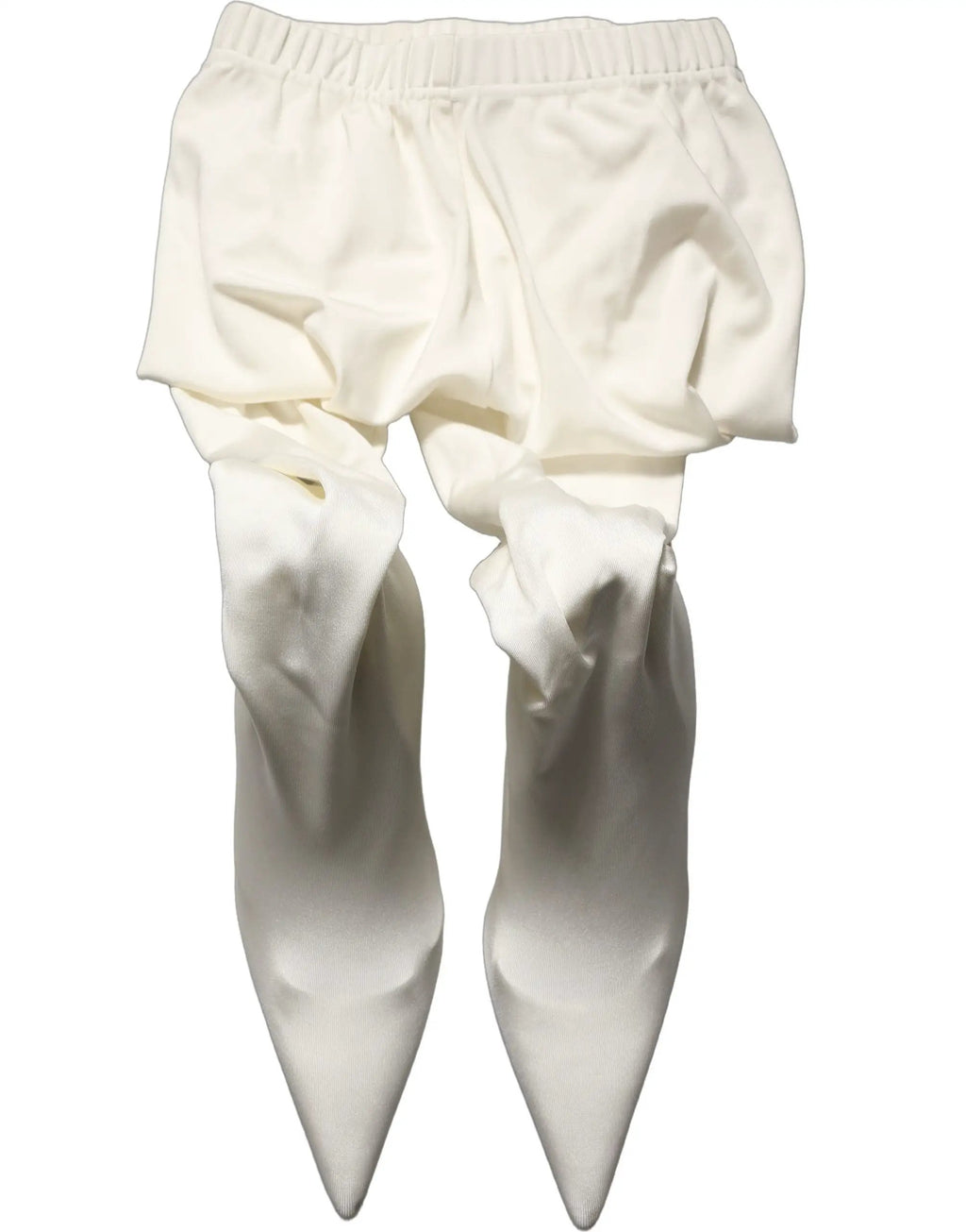 Dolce & Gabbana Escarpins Blancs Collants en Jersey Chaussures