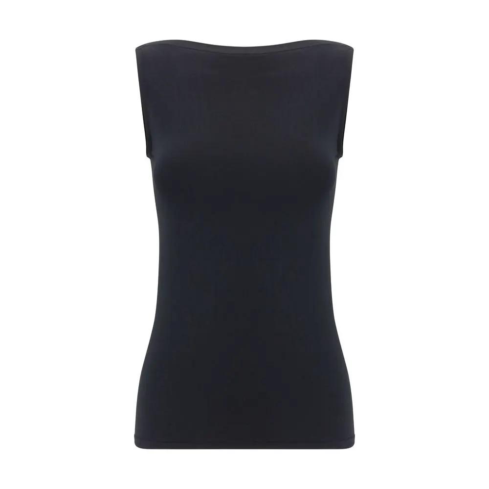Wolford Black Modal Sleeveles T-Shirt