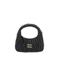 Miu Miu Black Calf Leather Bos Taurus Handbag