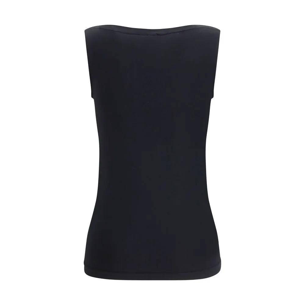 Wolford Black Modal Sleeveles T-Shirt