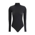 Wolford Black Cotton Bodysuit