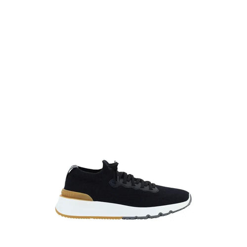 Brunello Cucinelli Brunello Cucinelli Black Cotton Athletic Sneakers