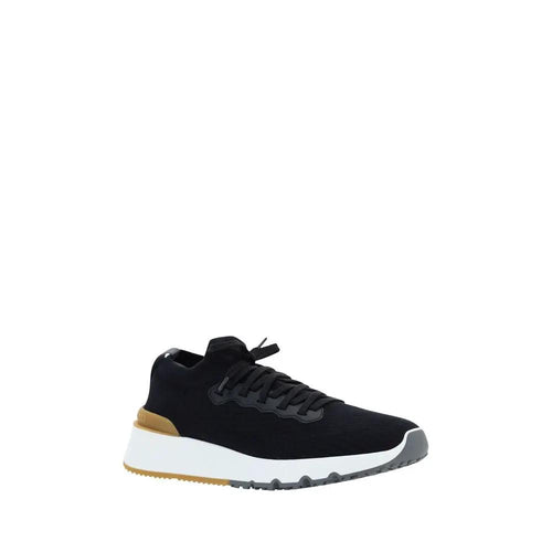 Brunello Cucinelli Brunello Cucinelli Black Cotton Athletic Sneakers