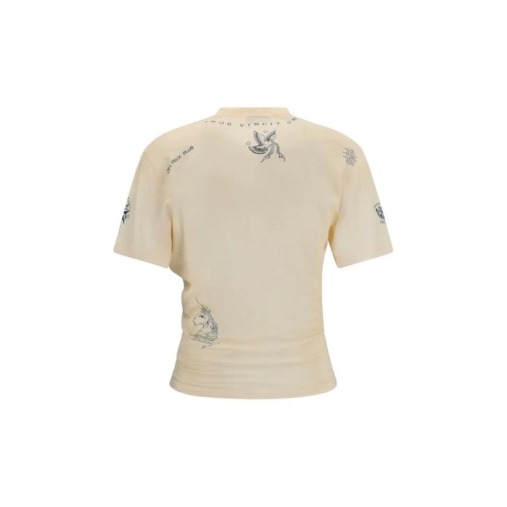 Balenciaga Beige Cotton T-Shirt
