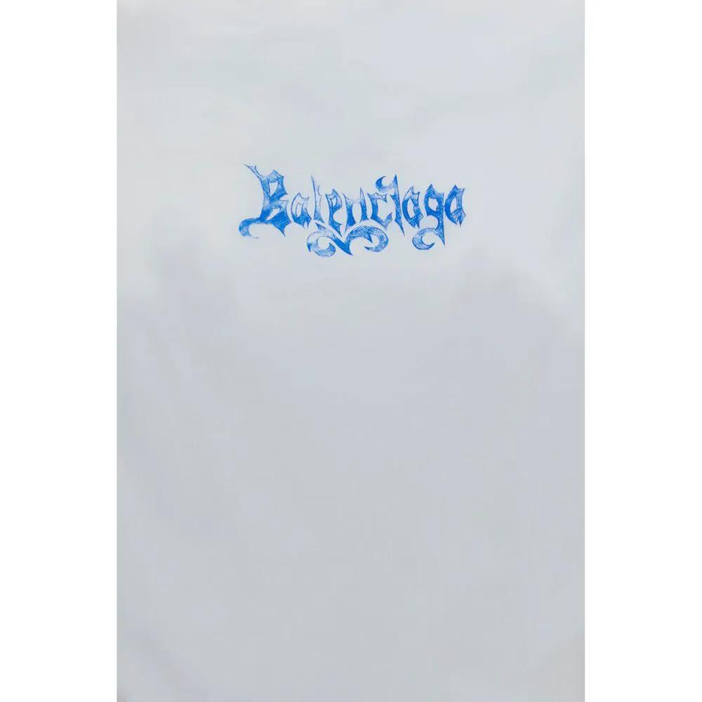 Balenciaga White Cotton T-Shirt