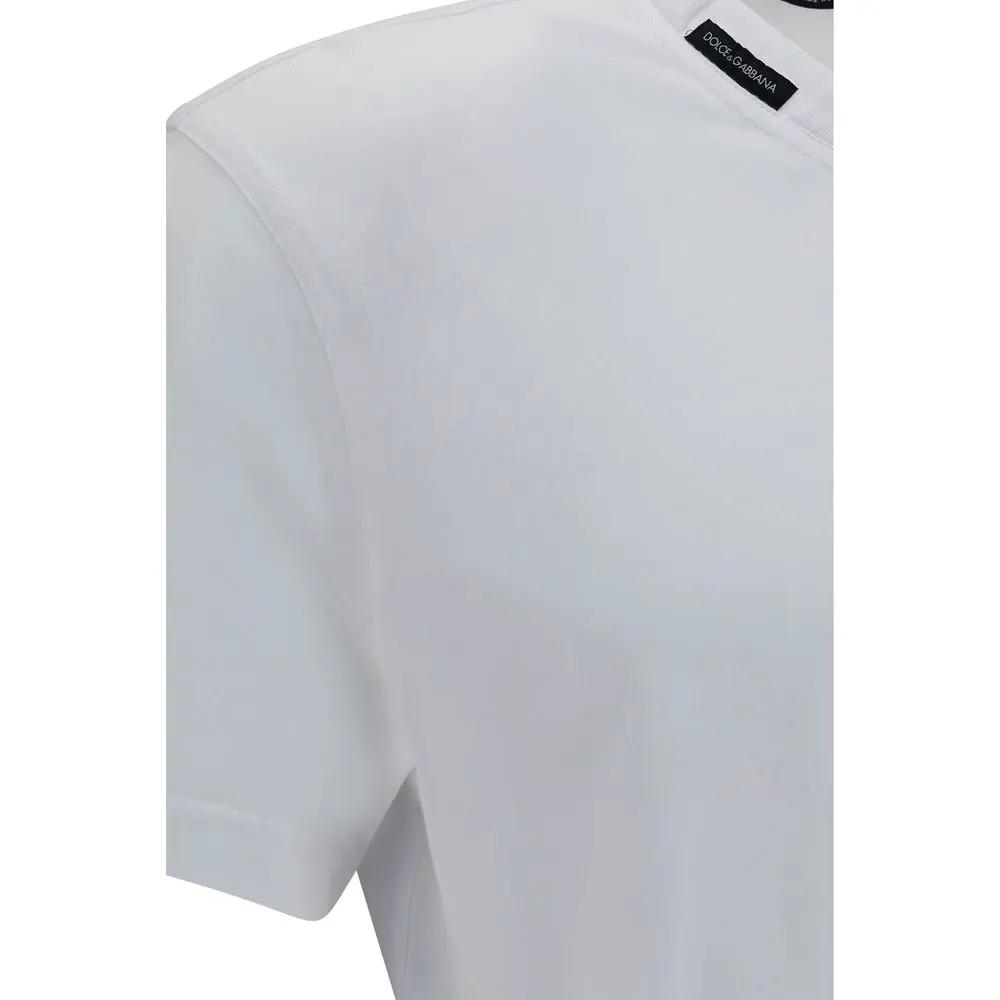 Dolce & Gabbana White Cotton T-Shirt