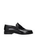 Maison Margiela Black Leather Slip-On Loafers