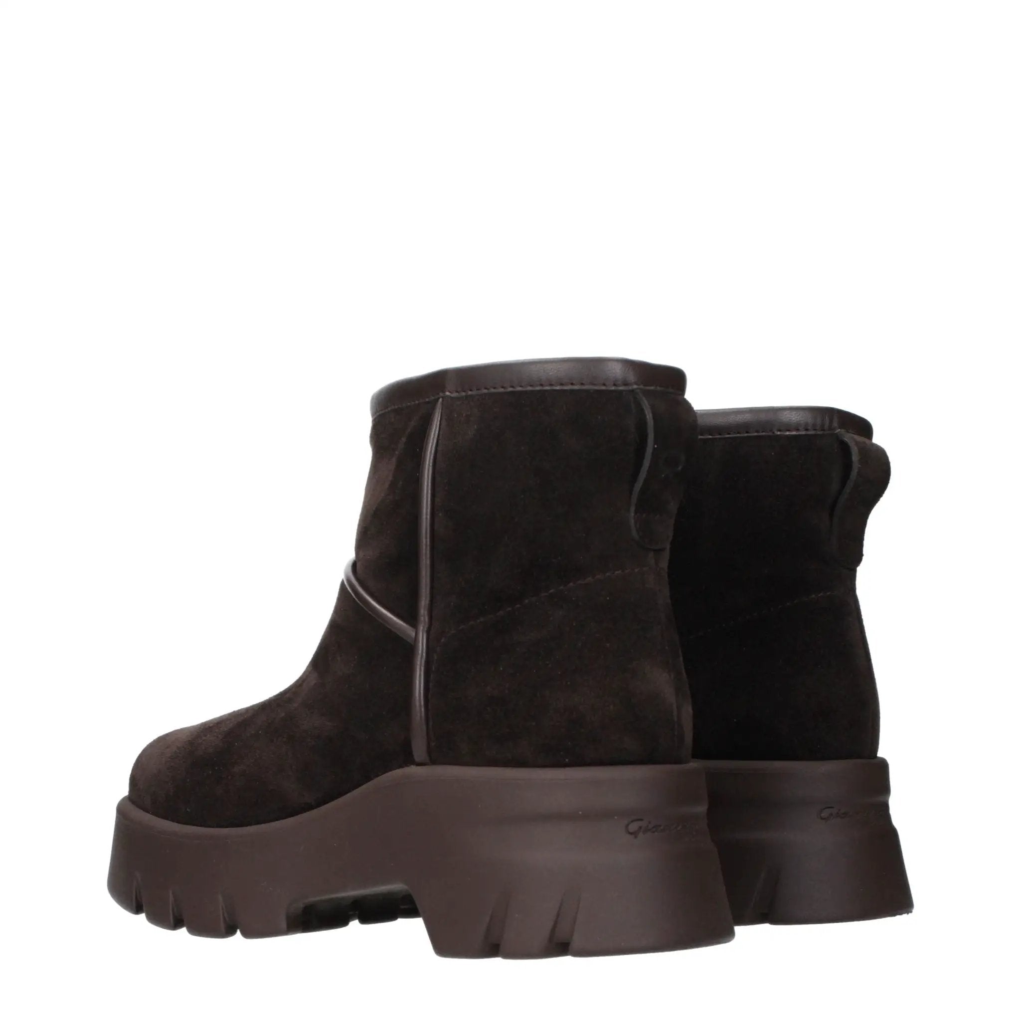 Gianvito Rossi Brown Leather Ankle Boots