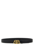 Balenciaga Black Calfskin Regular Belt