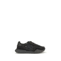 Dolce & Gabbana Black Calf Leather Bos Taurus Chunky Sneakers