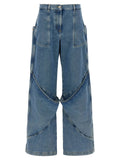 Le jean en coton bleu Attico