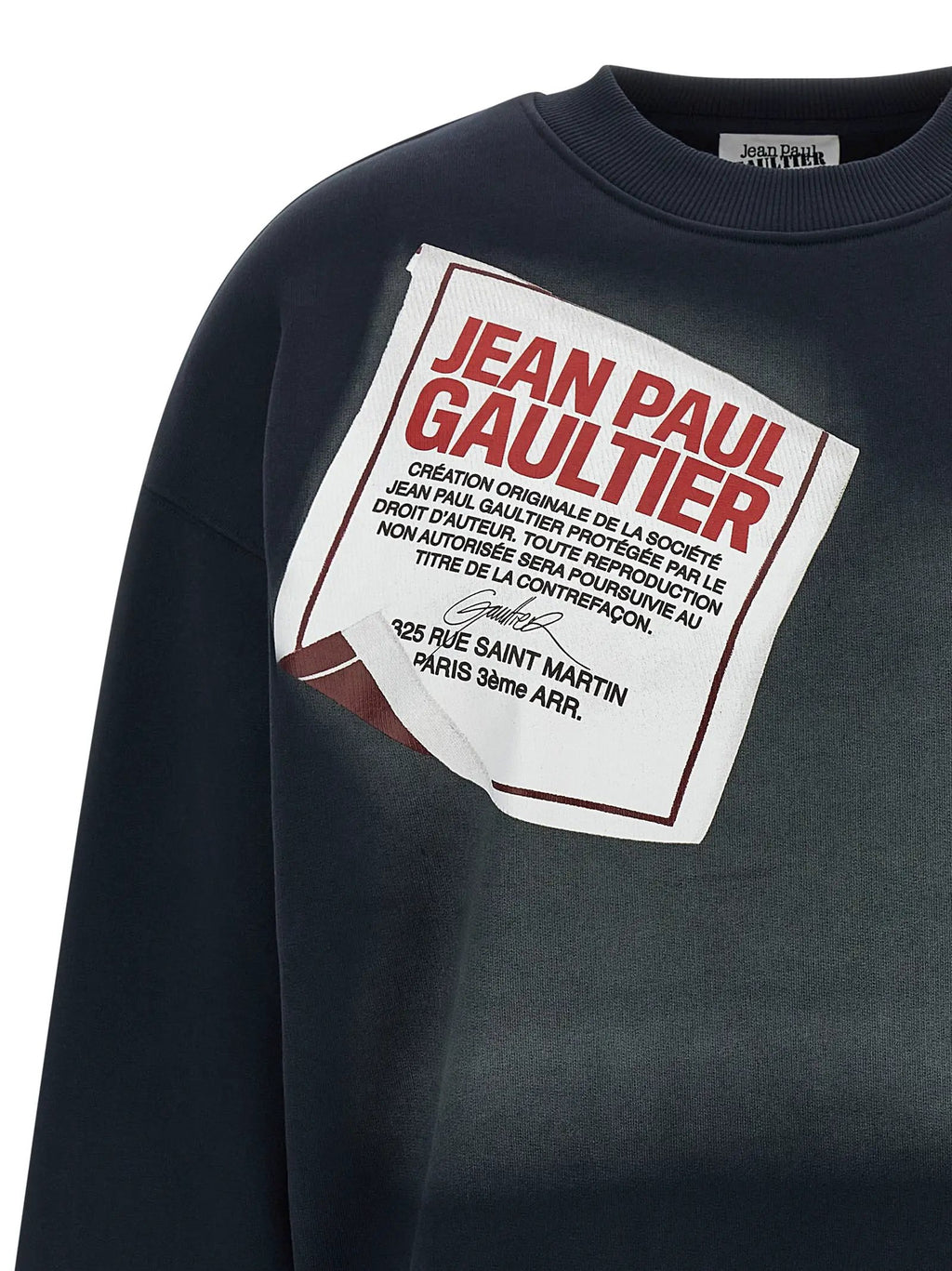 Jean Paul Gaultier Jean Paul Gaultier Blue Cotton Sweatshirt