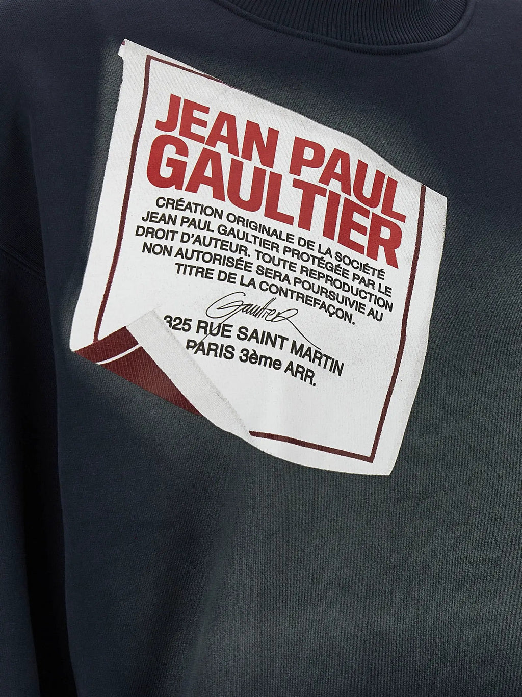 Jean Paul Gaultier Jean Paul Gaultier Blue Cotton Sweatshirt