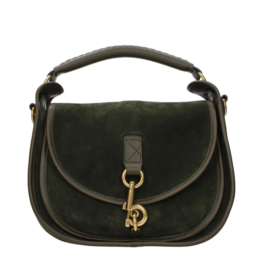 Burberry Green Leather Handbag