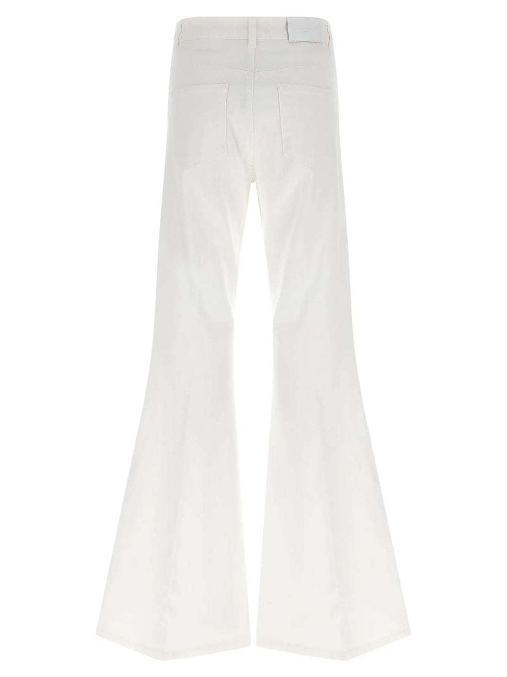 Twinset White Cotton Flared Jeans