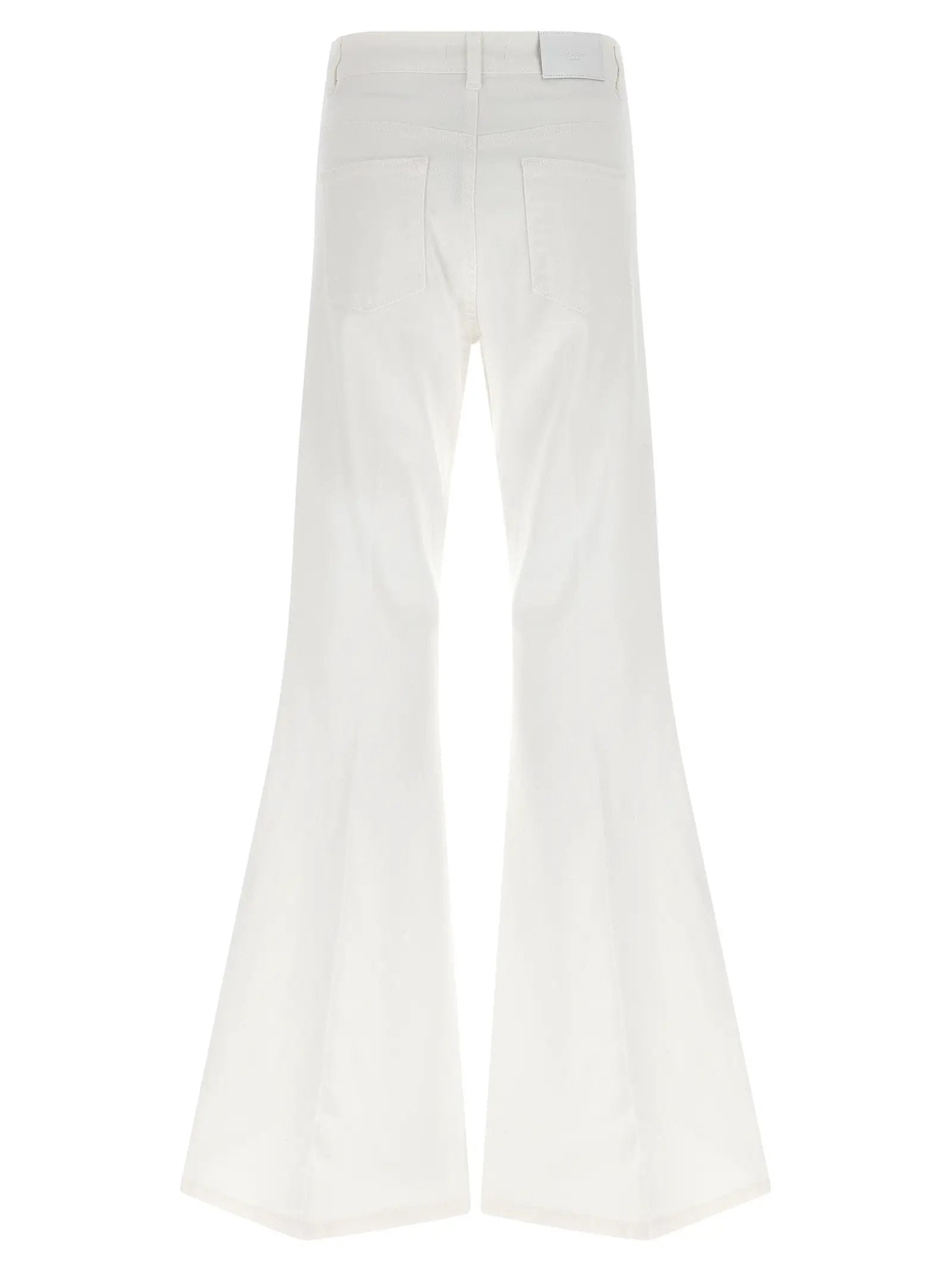 Twinset White Cotton Flared Jeans