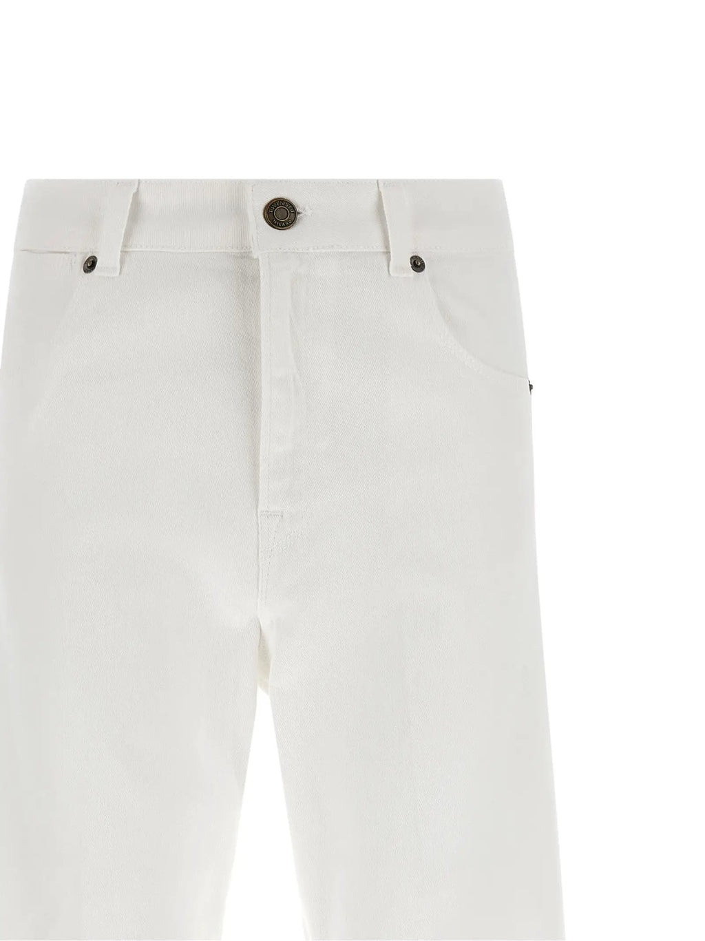 Twinset White Cotton Flared Jeans