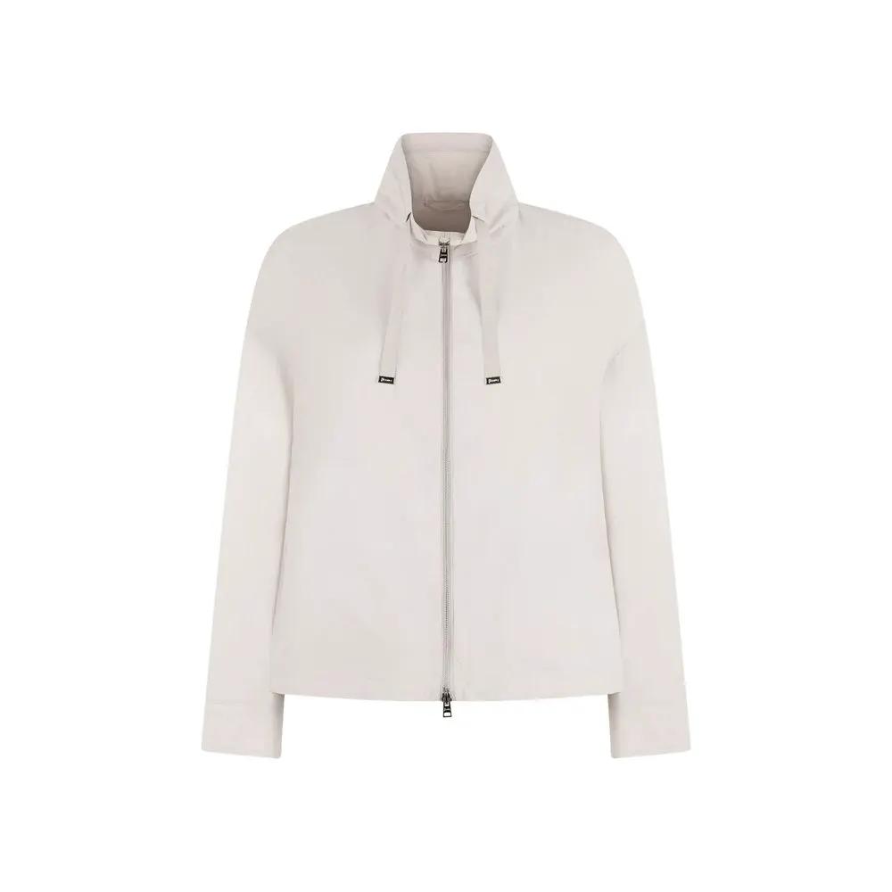 Herno Gray Polyamide Full-Length Jacket