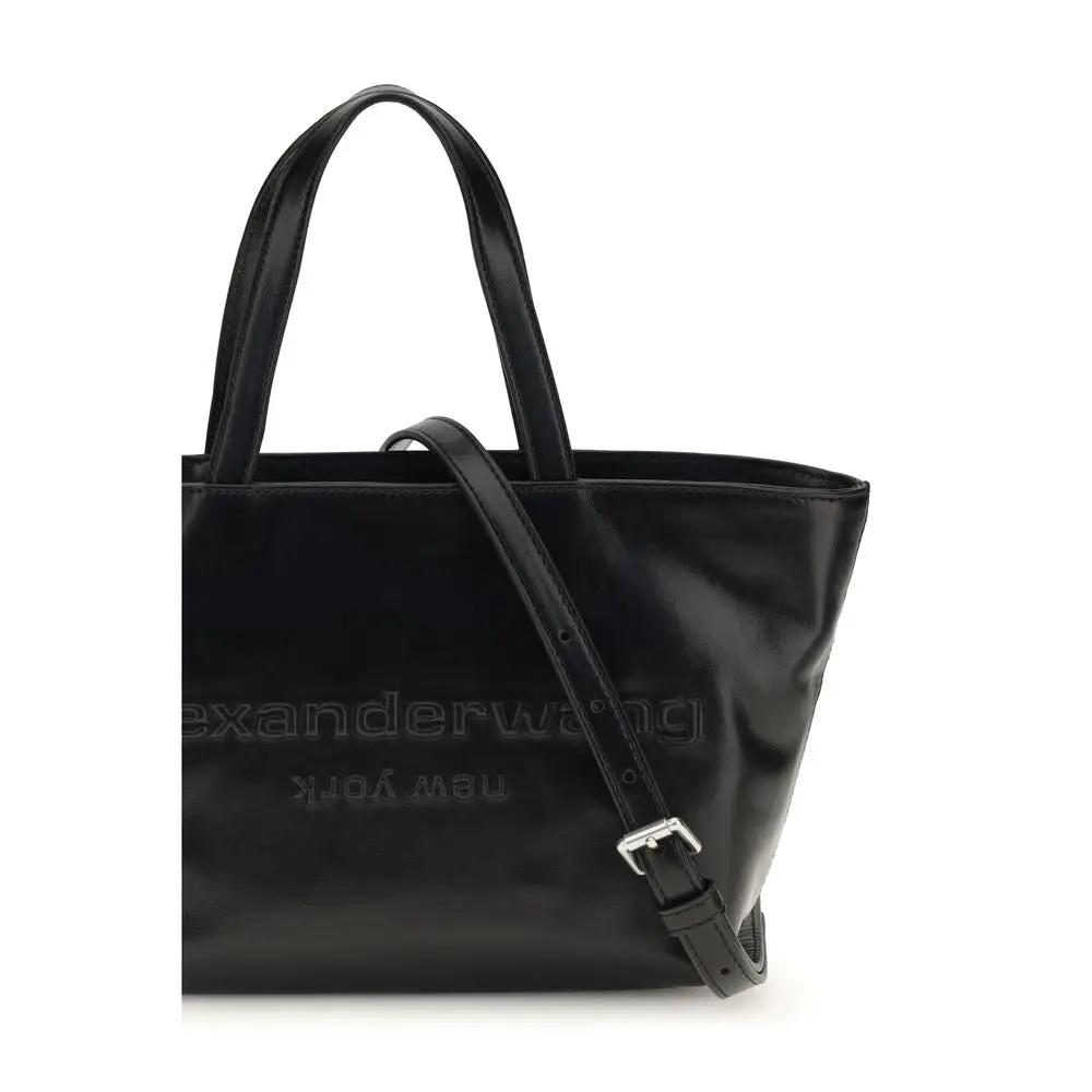 Alexander Wang Black Calf Leather Bos Taurus Shoulder Bag