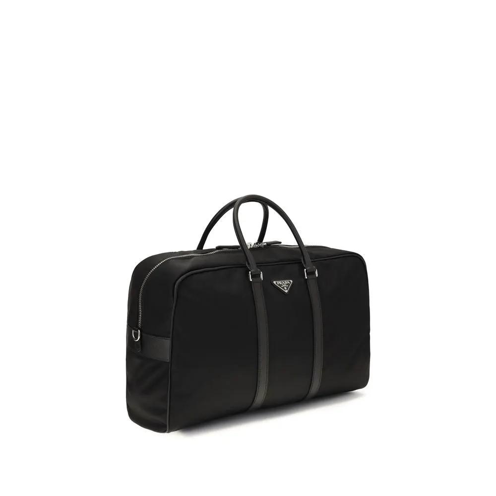 Prada Black Recycled Polyamide Luggage And Travel
