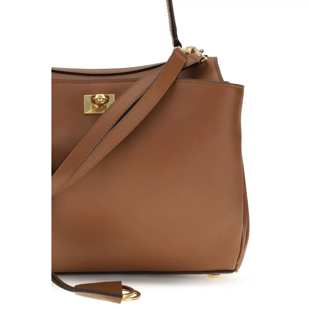 Balenciaga Brown Calf Leather Bos Taurus Shoulder Bag