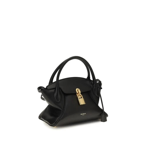 Sac bandoulière Balmain Bos Taurus en cuir de veau noir