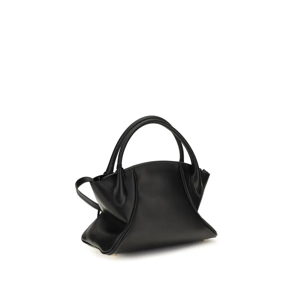 Balmain Black Calf Leather Bos Taurus Shoulder Bag