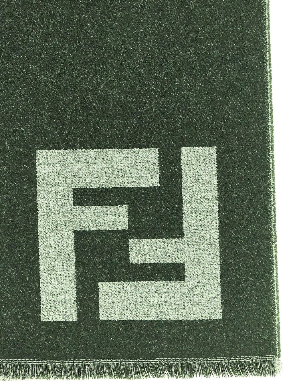 Fendi Black Virgin Wool Scarf