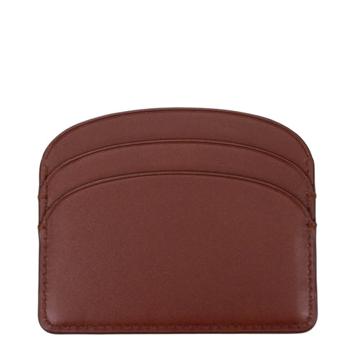 A.P.C. Brown Leather Cardholder