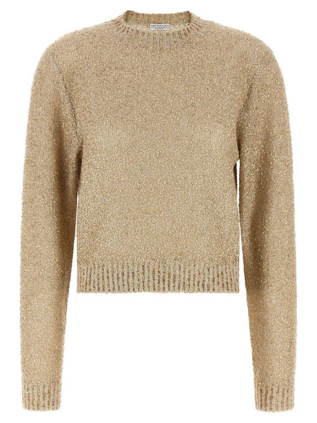 Brunello Cucinelli Gold Linen Cardigan