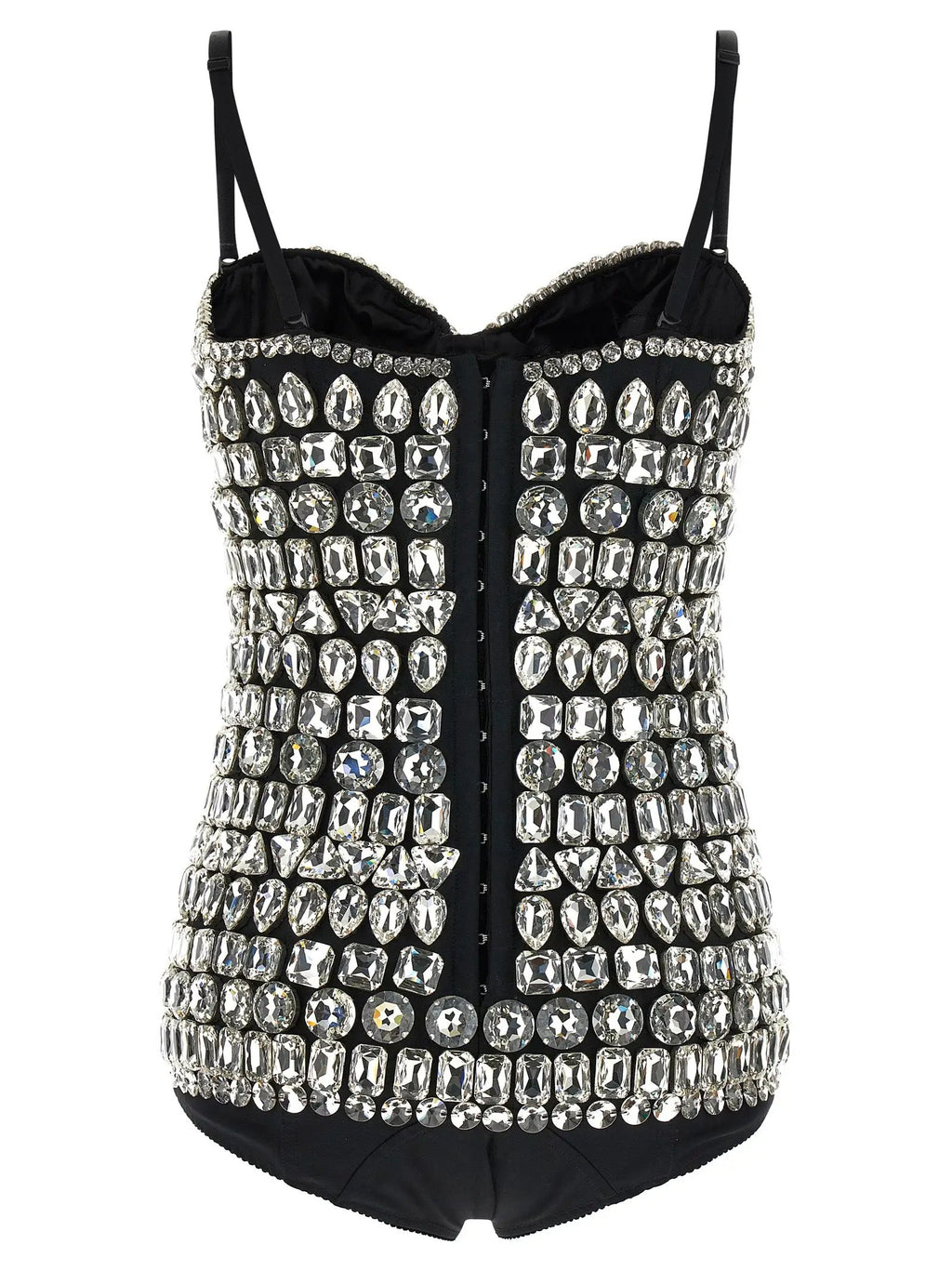 Dolce & Gabbana Silver Polyamide Bodysuit
