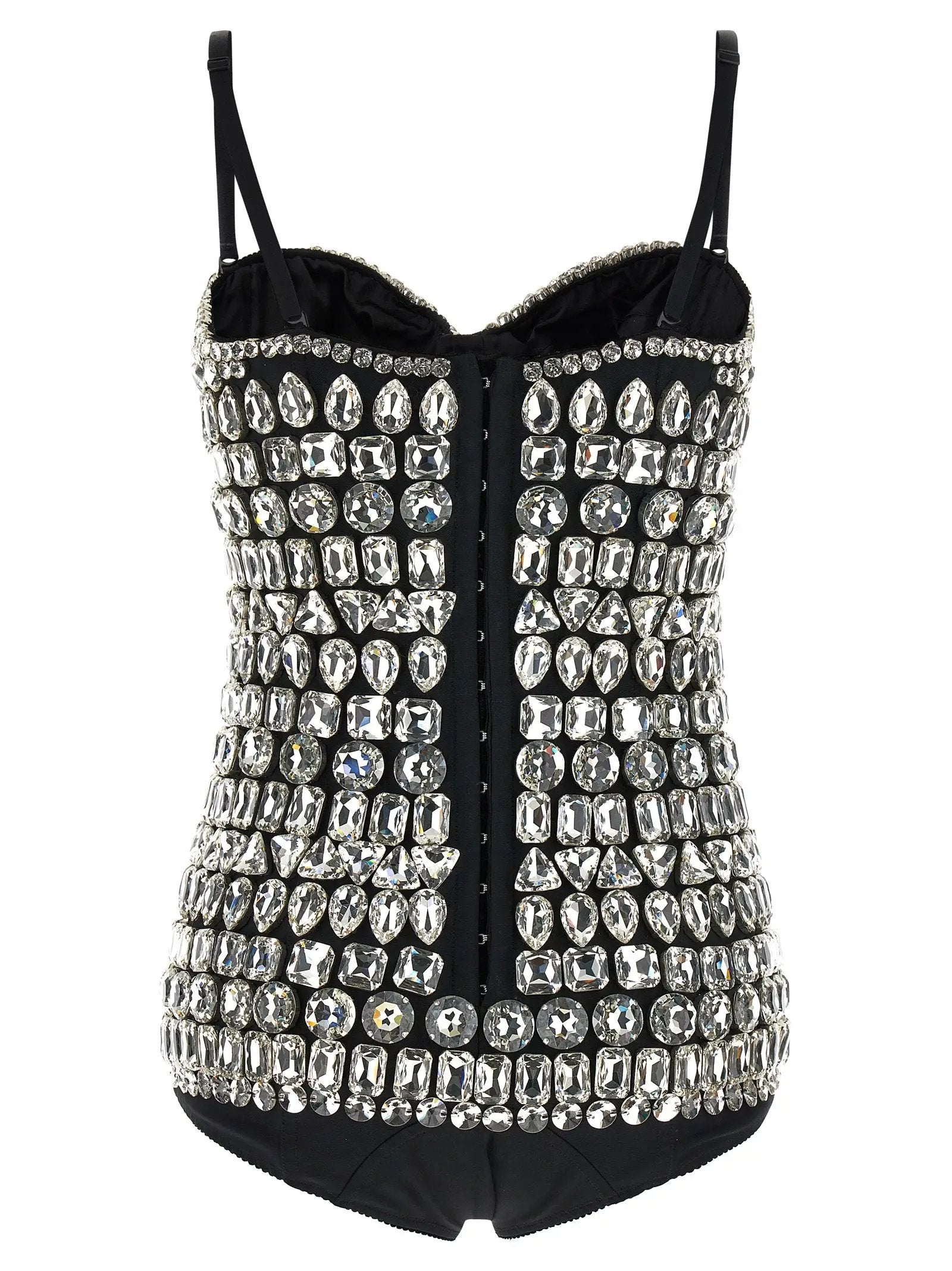 Dolce & Gabbana Silver Polyamide Bodysuit