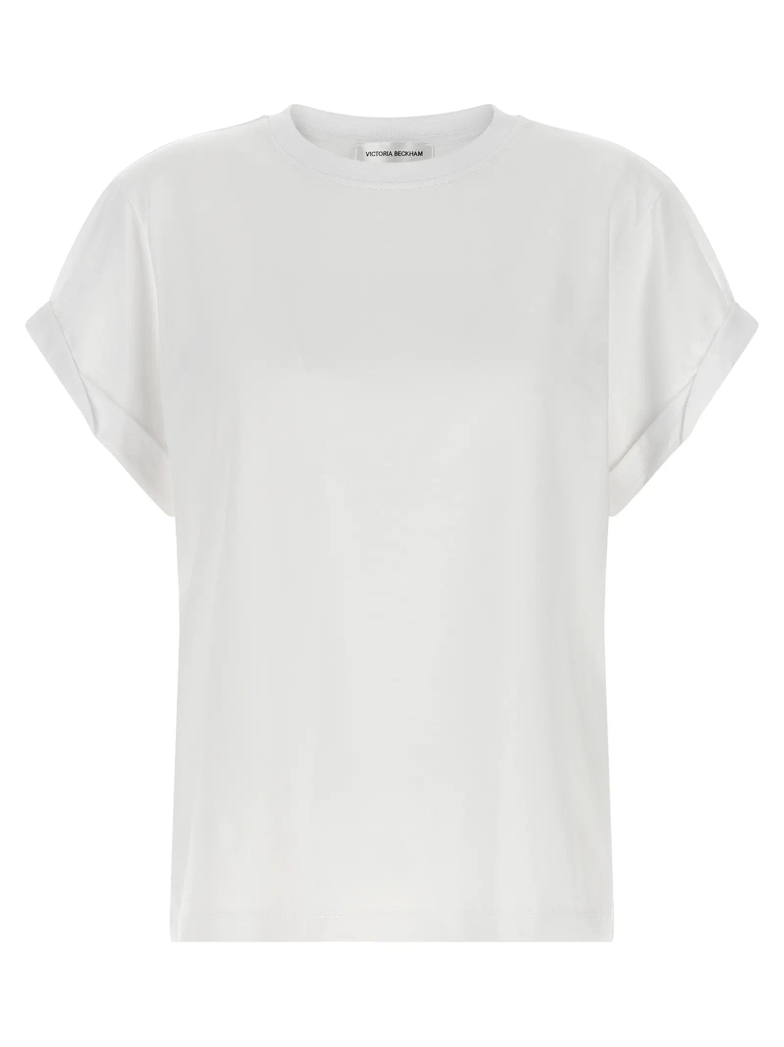 Victoria Beckham White Cotton T-Shirt