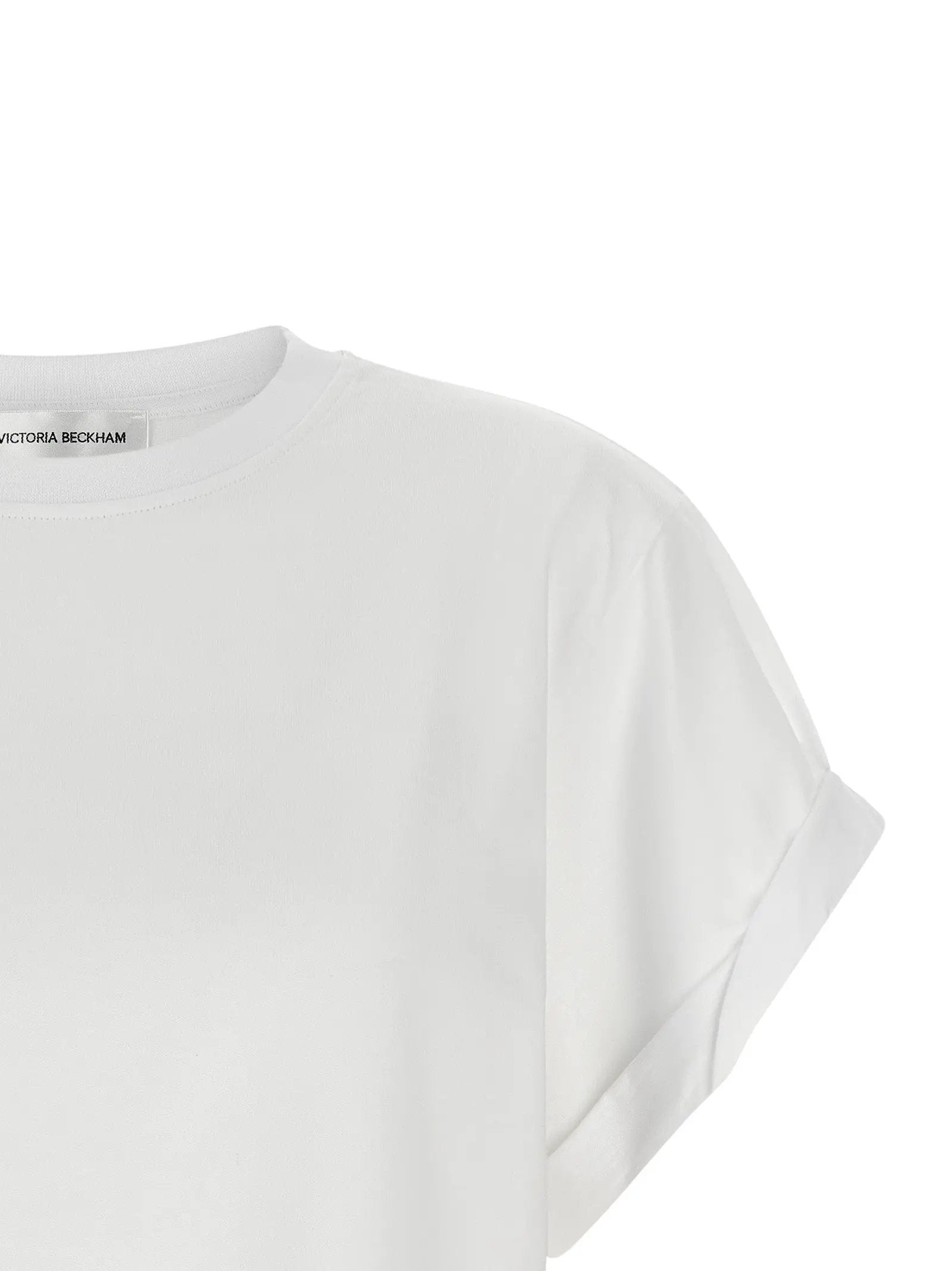 Victoria Beckham White Cotton T-Shirt