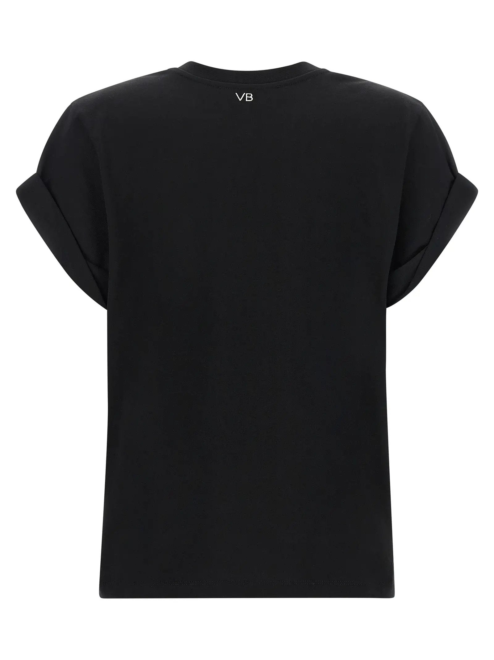 Victoria Beckham Black Cotton T-Shirt