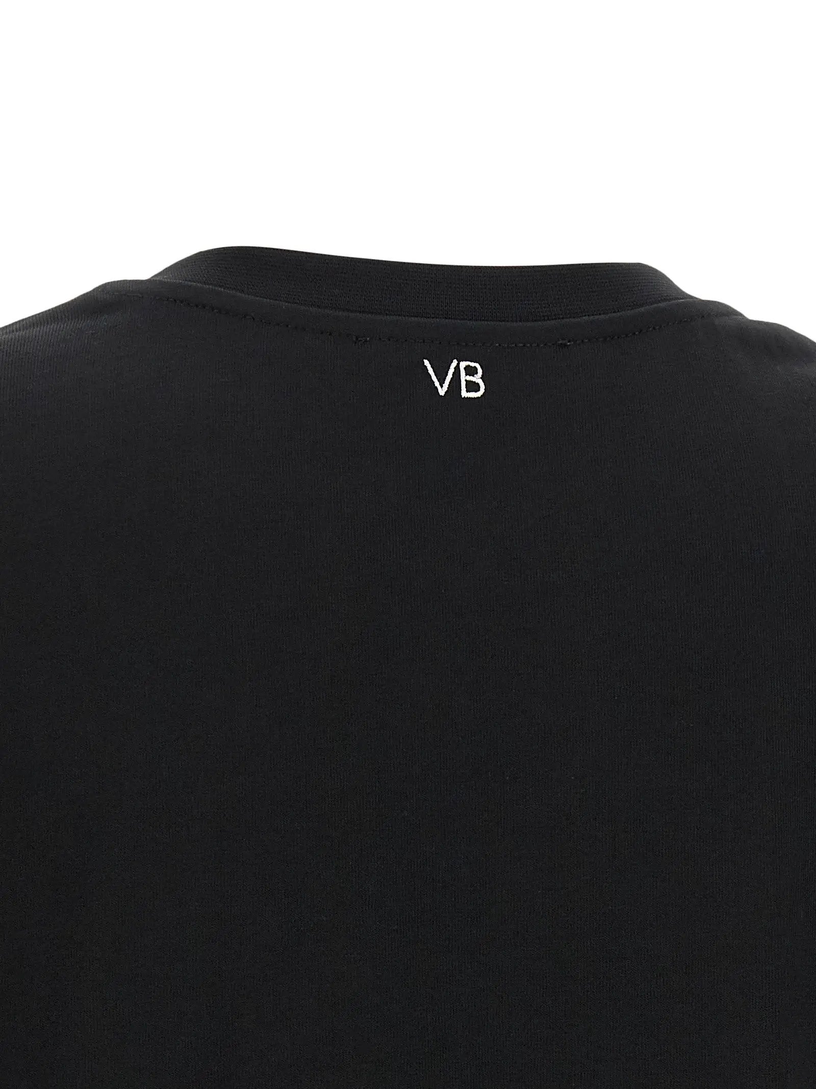 Victoria Beckham Black Cotton T-Shirt
