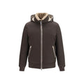 Brunello Cucinelli Brown Polyamide Shell Jacket