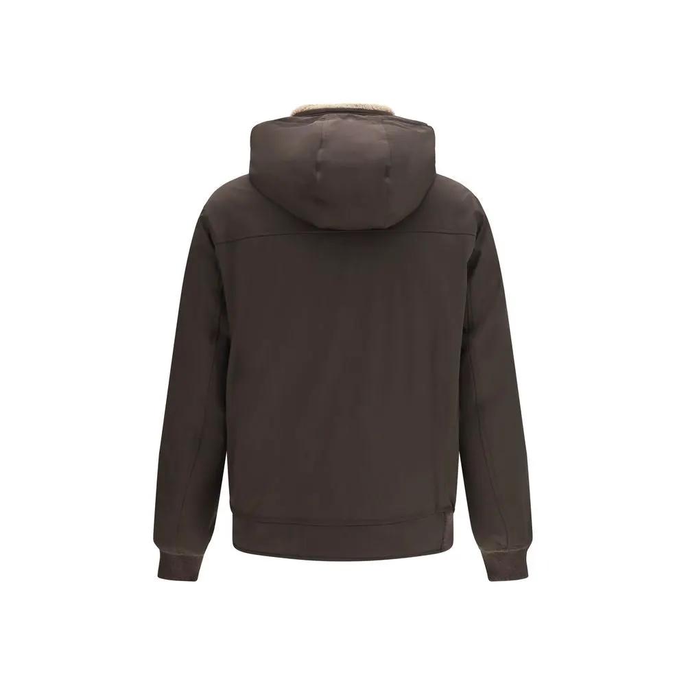 Brunello Cucinelli Brown Polyamide Shell Jacket