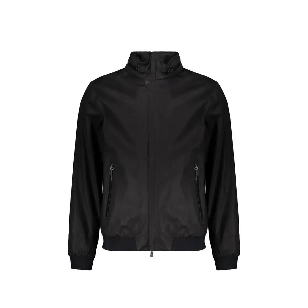Herno Black Cotton Bomber