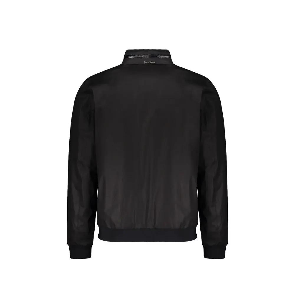 Herno Black Cotton Bomber