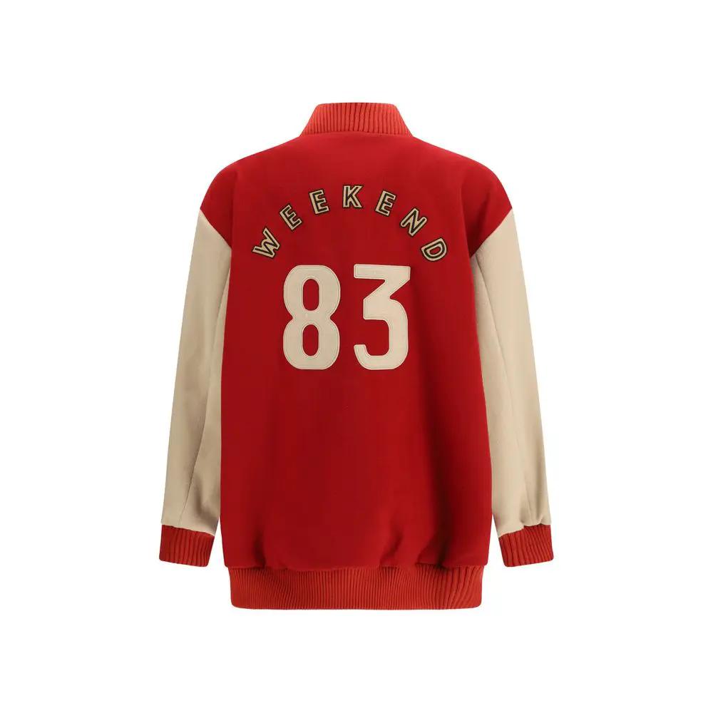 Max Mara Multicolor Wool Oves Aries Bomber