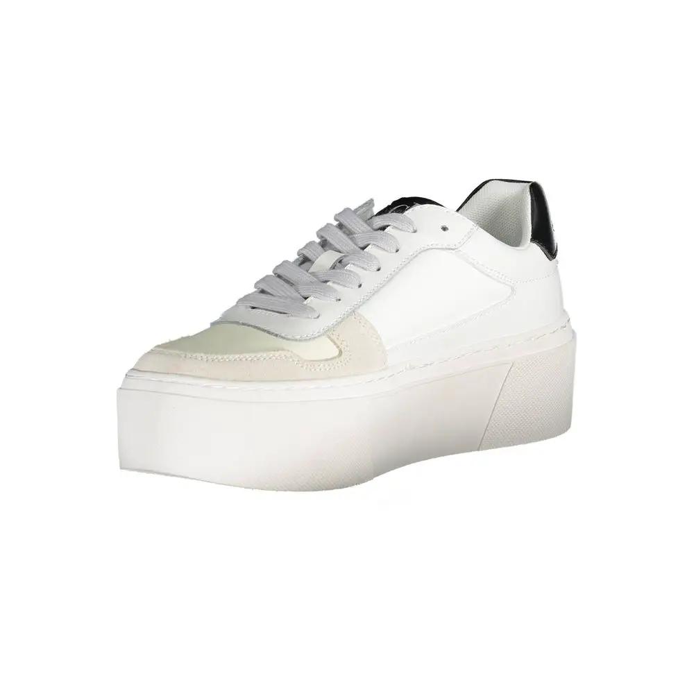 Calvin Klein White Polyester Women's Sneaker
