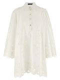 Dolce & Gabbana Robe courte en coton blanc