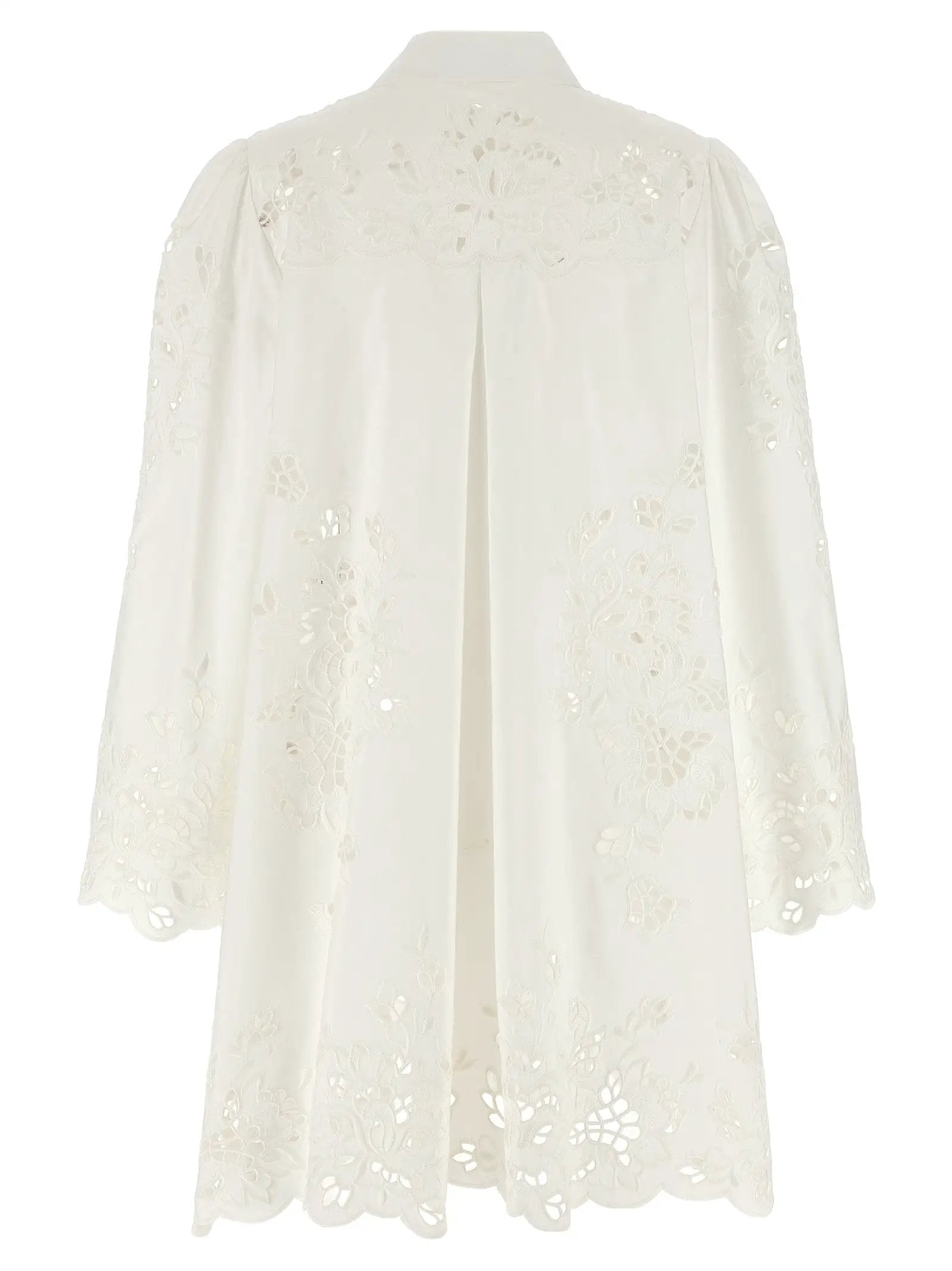 Dolce & Gabbana Robe courte en coton blanc